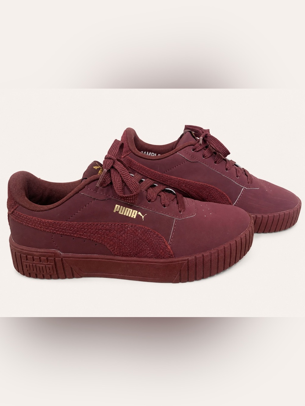 Rare Puma Sample Not For Resale Carina 3.0 Burgundy SoftFoam+ Shoes W7